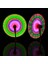 Flashing Light Up LED Spinning Renkli LED Işıklı Dönen Ufo Pervane Sesli Işıklı Yeşil Değirmen Işık 2