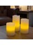 Warm Light LED Remote Control Electronic Candle Kumandalı Gün Işığı Işıklı Mum 3lü Set Işıklı Mum 5