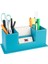 Masaüstü Deri Organizer Kalemlik 4 Gözlü Desktop Organizer Rainbow Vegan 10X12X25 Cm. 1