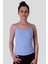 Lastik Askı Açık Mavi Kadın Kolsuz T-Shirt 580-04 1