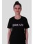 Dream Baskı Siyah Kadın T-Shirt Model 1 1