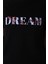 Dream Baskı Siyah Kadın T-Shirt Model 1 3