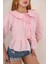 Kadın Şeker Pembesi Bebe Yaka Fiyonklu Pinterest Kadın Gömlek 2