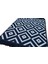 Piramit Desen Siyah & Beyaz Çift Taraflı Antik Kilim 2