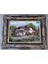 Denizli Konağı Adlı Iran Tebriz Halı Tablo 95 x 74 cm - Duvar Halı Kilim Tablo 2