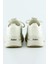 Bej Örgü Dokuma Taş Detaylı Bağcıklı Slip-On Sneaker 3