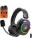 WBH44 Rgb Kablosuz 2.4g+Bt Siyah Oyuncu Kulaklığı 1