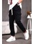 Dasser Paçası ve Beli Lastikli Slim Fit Likralı Kot Kargo Pantolon 1