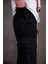 Dasser Paçası ve Beli Lastikli Slim Fit Likralı Kot Kargo Pantolon 3