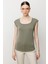 51342 Onteks Kare Yaka Kısa Kol Bluz 1
