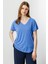 51476 Onteks V Yaka Kısa Kol Bluz 1