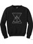 Mountains Pyramid Peaks Siyah Sweatshirt 1