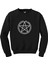 Baphomet Pentagram Siyah Sweatshirt 1