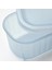 3 Adet Çekmece Içi Plastik Kapaklı Saklama Kabı 9X24X7 cm Ikea 3'lü Set Dolap Içi Düzenleme Kabı Mavi 5