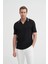 Triko Siyah Erkek Polo Yaka T-Shirt 3037 2