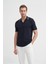 Triko Siyah Erkek Polo Yaka T-Shirt 3037 4