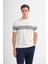 Triko Ekru Erkek T-Shirt 3040 1