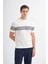 Triko Ekru Erkek T-Shirt 3040 2
