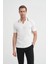 Triko Beyaz Erkek Polo Yaka T-Shirt 3037 3