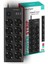 Type-C Port Girişli Akım Korumalı 10'lu Priz, 3 Usb, 1 Type-C Giriş, Isıya Dayanıklı, Grup Priz, Çoklu Uzatma Kablo (Siyah) 2