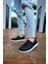 SHO091 Bağcıksız Slip-On Rbt Brecon Erkek Ayakkabı Sıyah 2