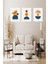 Çerçeve Görünümlü 3 Parça Mdf Tablo Seti 1