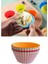 6 Adet Yıkanabilir Mini Tırtıklı Muffin Kalıb I- Ribanalı Kek-Cupcake- Renkli Hamur Işi Kabı 5