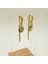 Işıltı Güneşi Çelik Küpe Gold Sallantılı 3