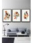 Minimalist Bohem Kadın Duvar Tablosu Çerçeve Görünümlü 3 Parça 1
