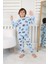 Taşıtlar Baskılı Pamuk Uzun Kollu Erkek Mavi Pijama Takımı (3,4,5,6,7,8 Yaş) 1