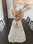 Fırfırlı Keten Runner 40 x 120 - Natural 1
