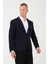 Erkek Slim Fit Blazer Ceket Lacivert 3