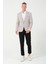 Erkek Slim Fit Blazer Ceket Krem 5