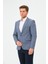 Erkek Slim Fit Blazer Ceket Mavi 2
