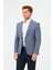 Erkek Slim Fit Blazer Ceket Mavi 4