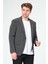 Erkek Slim Fit Blazer Ceket Antrasit 3