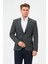 Erkek Slim Fit Likralı Blazer Ceket Antrasit 1