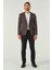 Erkek Slim Fit Blazer Ceket Koyu Bordo 5