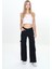 Kız Çocuk Ters Kargo Cep Detaylı Yüksek Bel Wide Leg Kot PANTOLON-PNT-0044 3