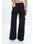 Kız Çocuk Ters Kargo Cep Detaylı Yüksek Bel Wide Leg Kot PANTOLON-PNT-0044 5