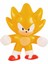 Goojitzu Squishi Esnek Uzayan Yumuşak Sonic Mini Tekli Figür - Super Sonic - 5 cm 1