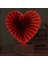 3D Sıradışı Kalp Işıklı Kalp 3D Heart Tunnel Lamp Red Light 3D Işıklı Usb+ Kalpli Pilli LED Işık 1