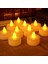 Dekor Işıklı Ramazan Mumları 24 LED Işıklı Mum Gün Işığı Pilli LED Işık Mum Pilli Mum Gün Işığı LED 2