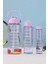3'lü Motivasyonel Su Matarası Tritan Sporcu Su Şişesi Suluk Stickerlı Pipetli Suluk 2000+900+500ML 1