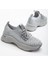 Edwin Gri Triko Bağcıklı Yüksek Topuk Rahat Kalıp Sneaker 2