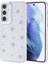 Samsung Galaxy A55 Kılıf Simli Kamera Çerçveli ve Mini Figür Desenli Ultra Koruma Sağlayan Kutup Sert Silikon Kapak 1