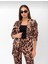 Leopar Desenli Blazer Ceket 1