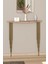 Dresuar Petek Üstü Raf Yarım Ay Atlantik Çam Gold Ayak 80*18CM (60CM Altı Petekler Için Geçerlidir) 1