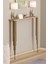 Pinhalhome Dresuar Petek Üstü Raf Oval Kenar Atlantik Çam Gold Ayak 80*18CM(70CM Altı Petekler Için Uygun) 2