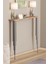 Pinhalhome Dresuar Petek Üstü Raf Oval Kenar Atlantik Çam Gümüş Ayak 80*18CM(70CM Altı Petekler Için Uygun) 2